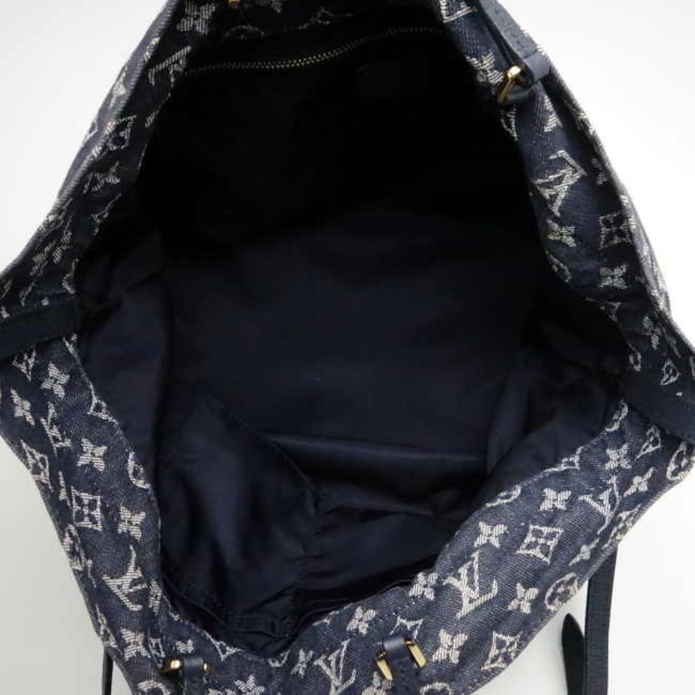 Louis Vuitton Grand denim bag Bleu Monogram Shoulder Nofull